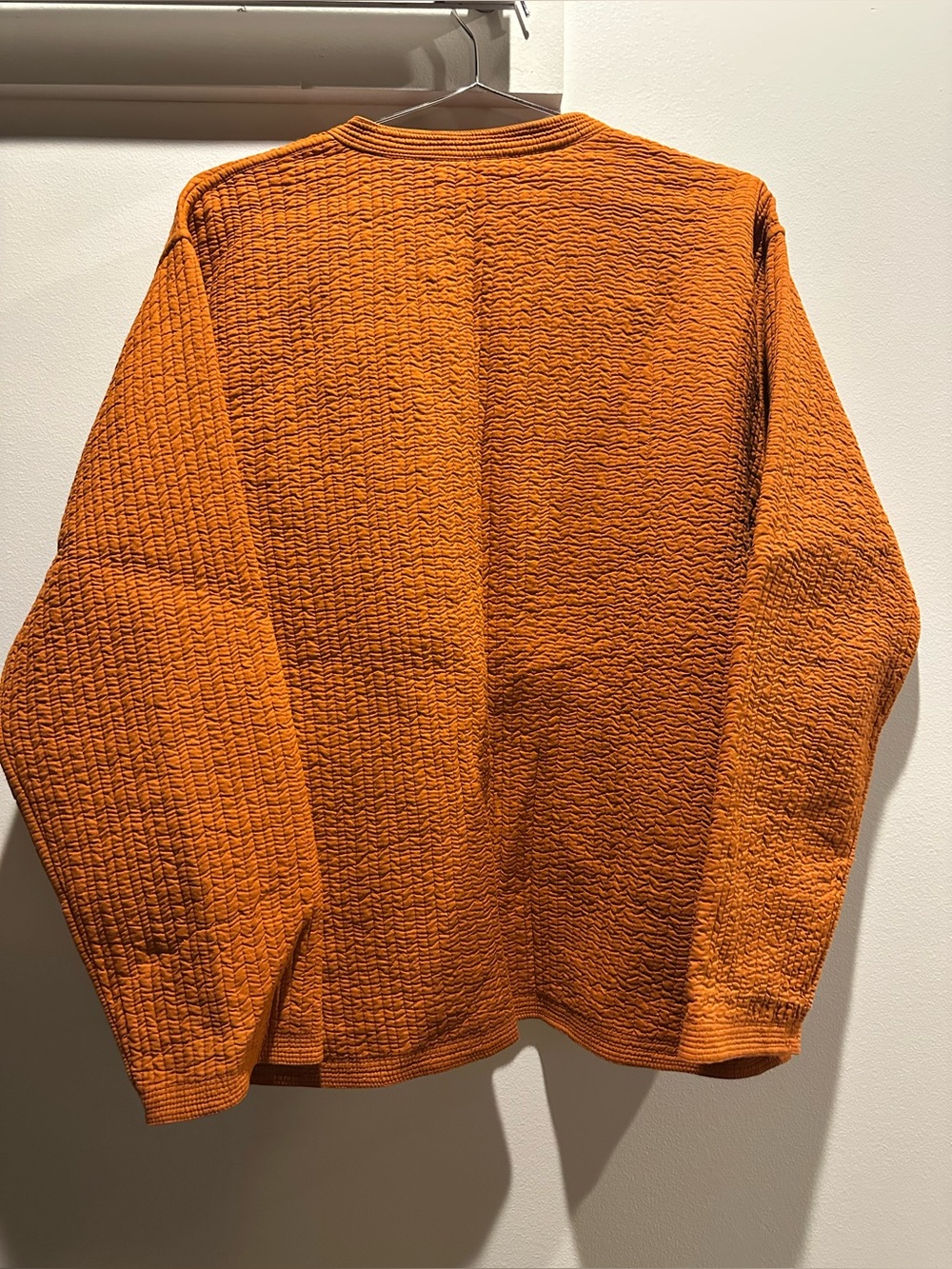 Reversible Orange Quilted Button-Front Jacket - Picture 6 of 8